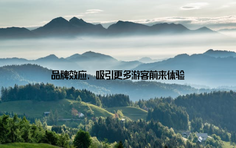 品牌效应, 吸引更多游客前来体验